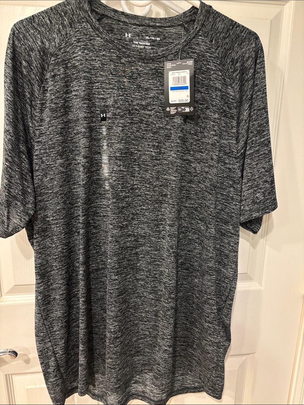 Under Armour Men's Heathered Charcoal Short-Sleeve Performance Tee